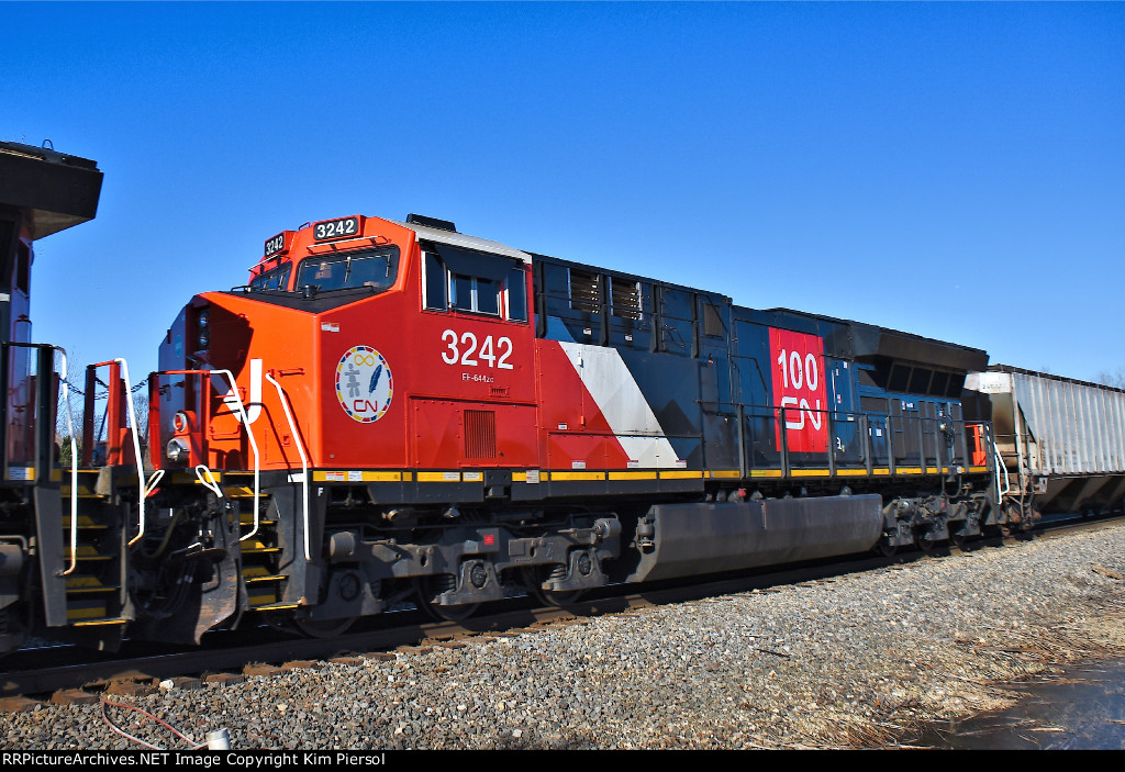 CN 3242 100th Anniversary Heritage Locomotive
